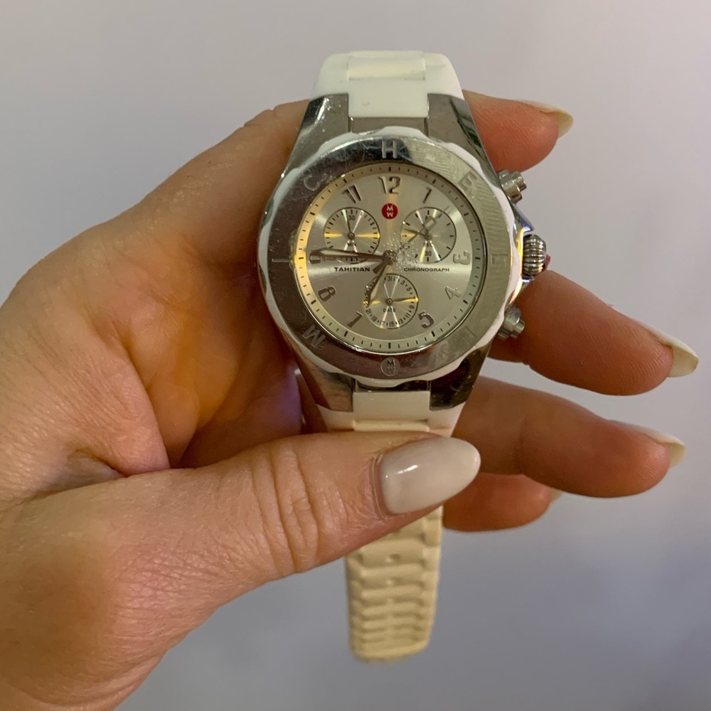 MICHELE Tahitian Jelly Bean White Watch